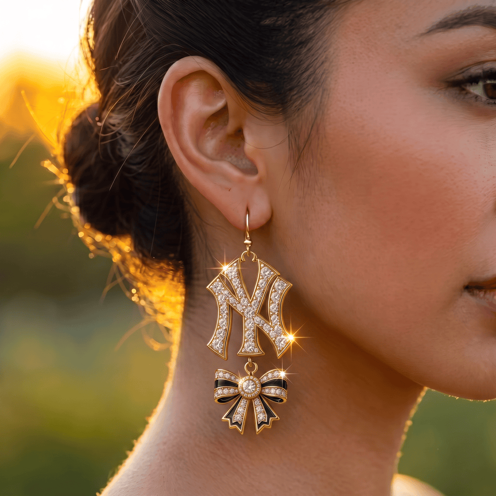 Premium NYY Dangle Earrings NTB