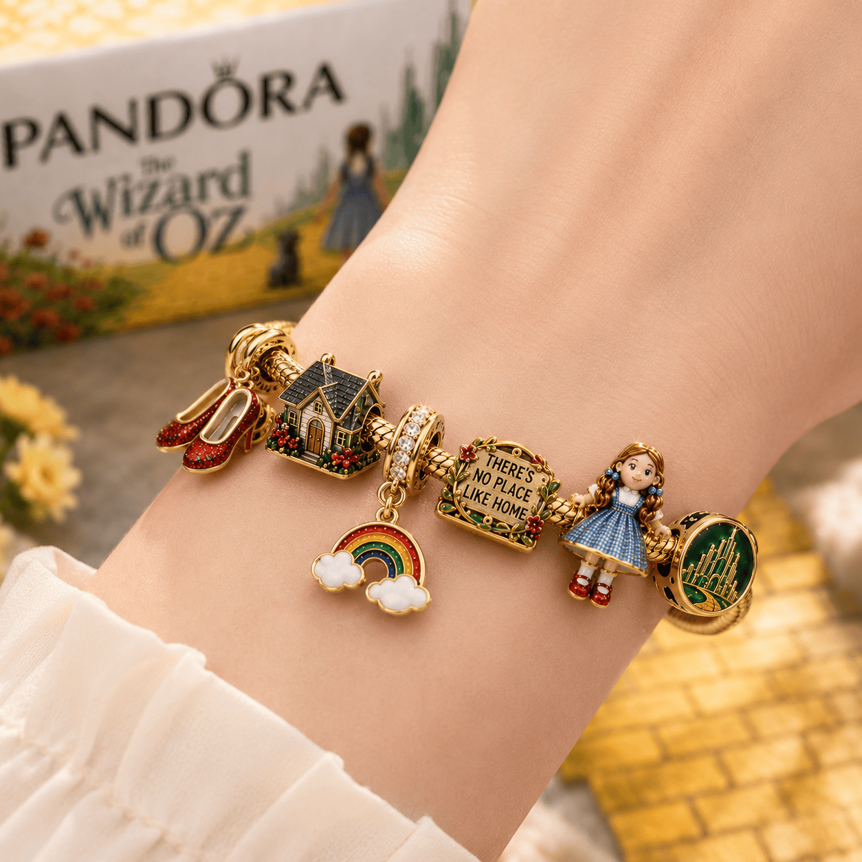 TWOZ Gold Charm Bracelet Set BMD