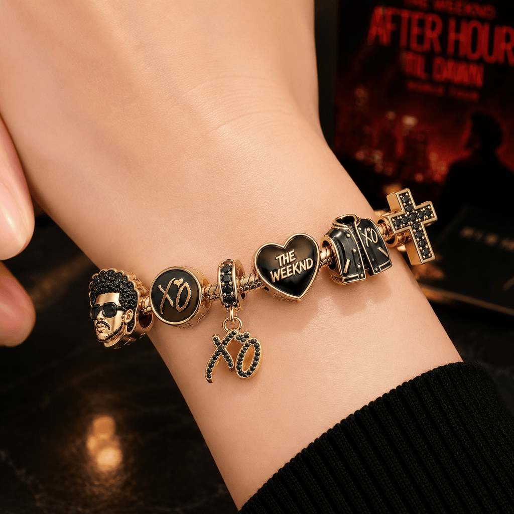 TWD Gold Charm Bracelet Set VTH