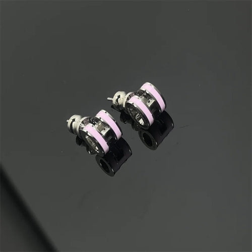2025 New Fashion Enamel Hoop Earrings for Women Exquisite Versatile Temperament Earrings Gift Jewelry